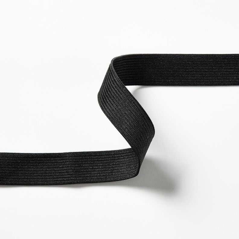 Hladká gumová stužka [3 m | 20 mm] – černá,  image number 2