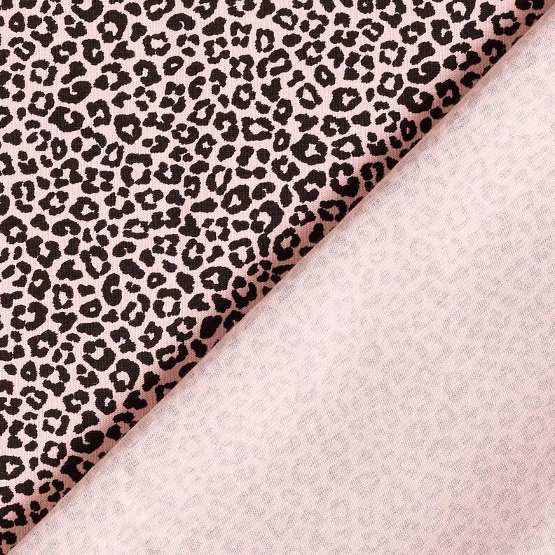 Bavlněný žerzej mini leopardí potisk – světle růžová/černá, image number 4