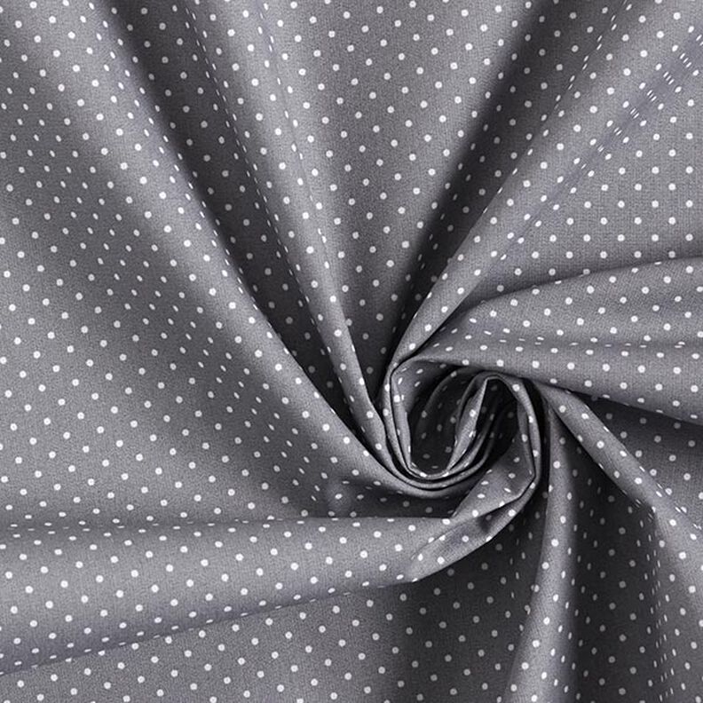 Povrstvená bavlna Malé puntíky – šedá,  image number 4