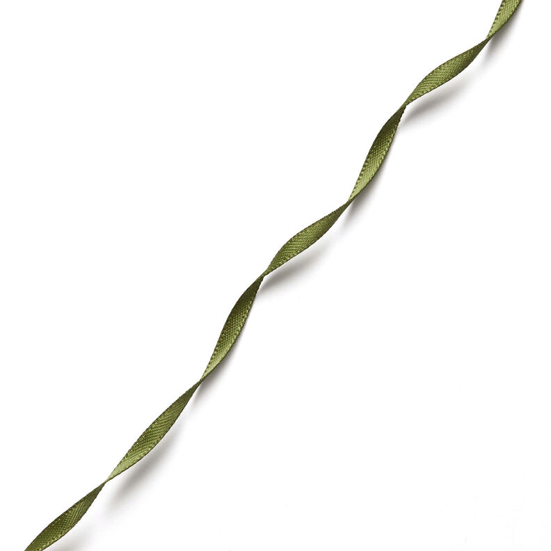 Saténová stuha [3 mm] – olivová,  image number 2