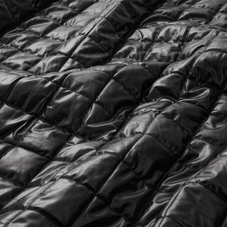 Prošívaná kosočtversová látka – černá, 