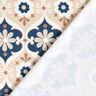 Žerzej s květinovými ornamenty – béžová/namornicka modr,  thumbnail number 5