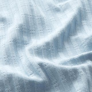 Žebrovaný žerzej Jediný pletený vzor – baby modra, 
