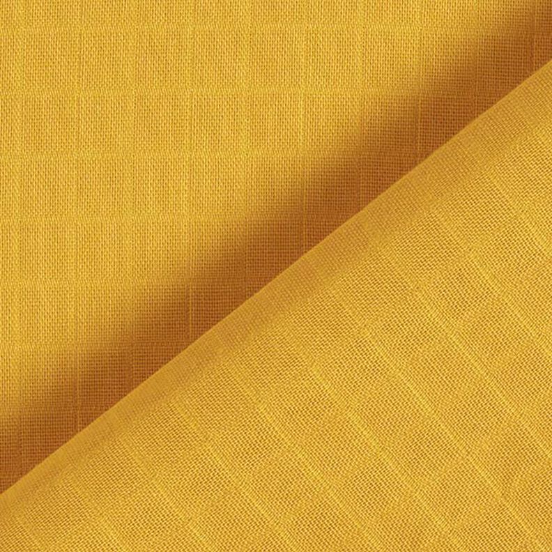 Mušelín / dvojitá mačkaná tkanina Kostičky Doubleface (oboustranná látka) – kari žlutá,  image number 4