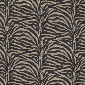 Čalounická látka Žakár Zebra – khaki/černá, 