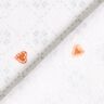 Hebký fleece Diamanty a srdce – slonová kost/mědená,  thumbnail number 4