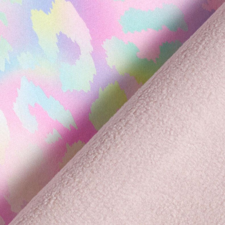 Softshell Duha s leopard&iacute;m potiskem &ndash; pastelove &scaron;e?&iacute;kov&aacute;,  image number 4