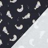 GOTS Bavlněný žerzej Tuleňi digitální potisk | Poppy Fabrics – noční modrá/sasanková,  thumbnail number 4