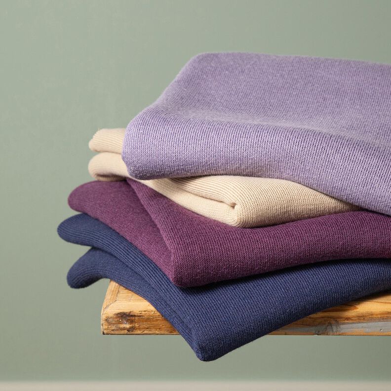 Pletenina Směs s viskózou super měkká – šeříková,  image number 4