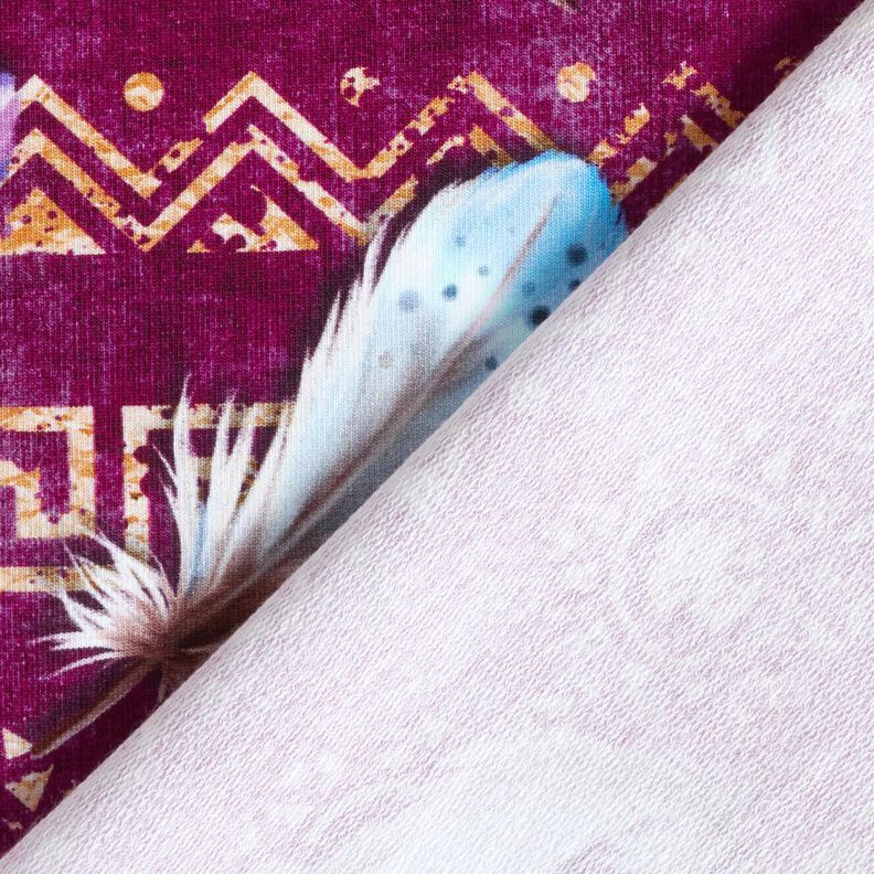 Francouzské froté Boho peří | Glitzerpüppi  – hroznová/humrová,  image number 4