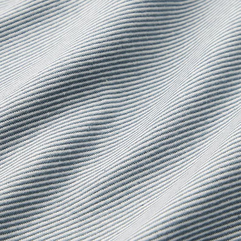 Náplety – trubičkový úplet úzké proužky – džínově modrá/vlněná bílá,  image number 2