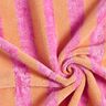 Froté látka Bambus Široké pruhy – světle oranžová/pink,  thumbnail number 4