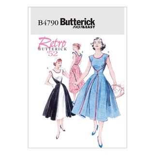 Vintage šaty, Butterick 4790|34 - 40|42 - 46, 