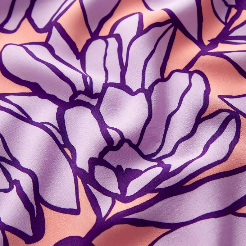 Lenzing Ecovero Inked Bouquet | Nerida Hansen – broskvově oranžová/levandulová,  image number 2