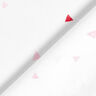 GOTS Bavlněný žerzej trojúhelníky s razítkovaným vzhledem | Tula – bílá,  thumbnail number 4