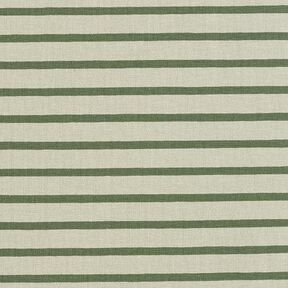 Bavlněný žerzej úzké a široké proužky – rákosove zelená/piniová, 