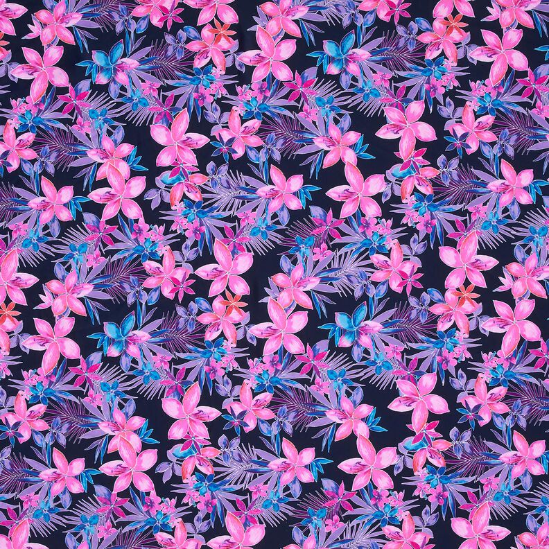 Plavkovina Tropické květiny – namornicka modr/pink,  image number 1
