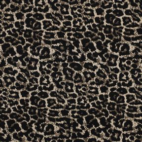 Žakár Leopardí vzor – přírodni/černá,  Žakár Leopardí vzor – přírodni/černá,