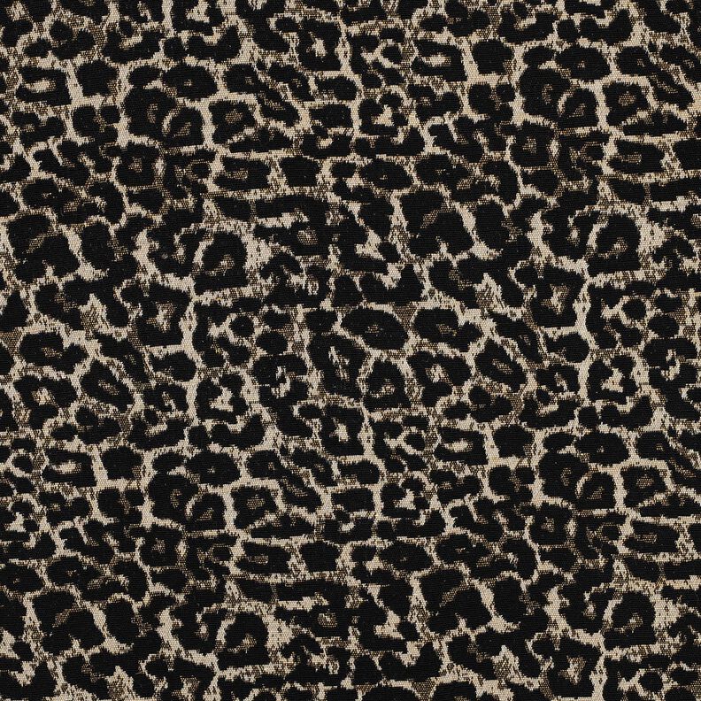 Žakár Leopardí vzor – přírodni/černá,  image number 1