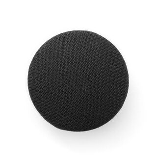 Potažený knoflík Gloss - černá, 