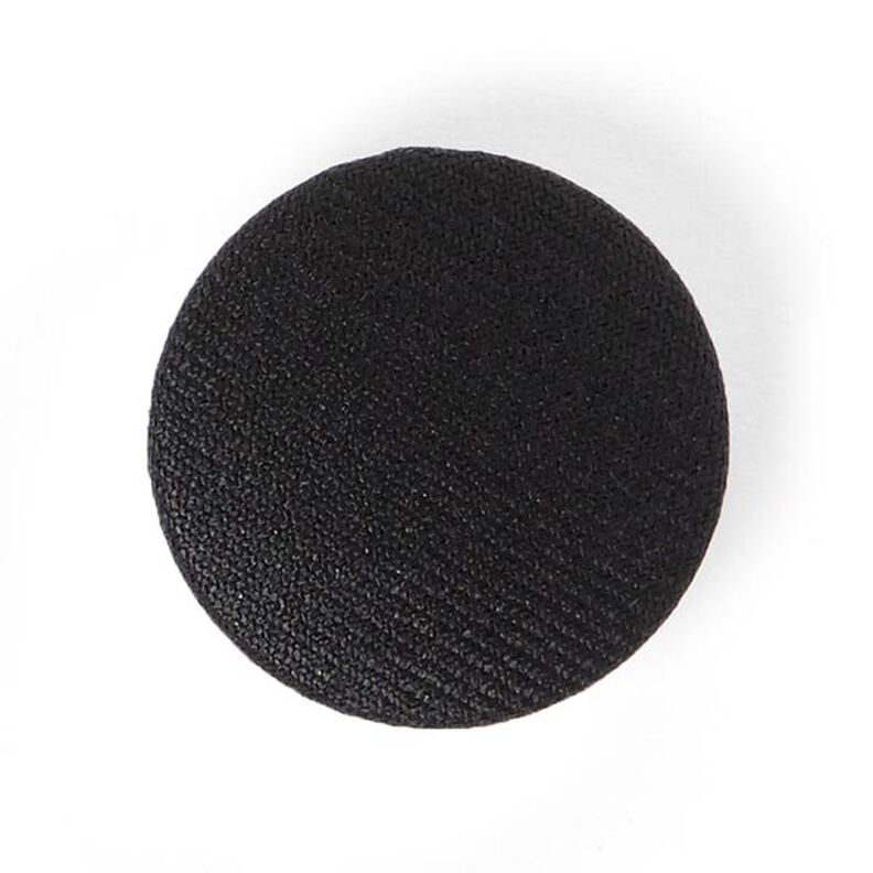 Potažený knoflík Gloss - černá,  image number 1