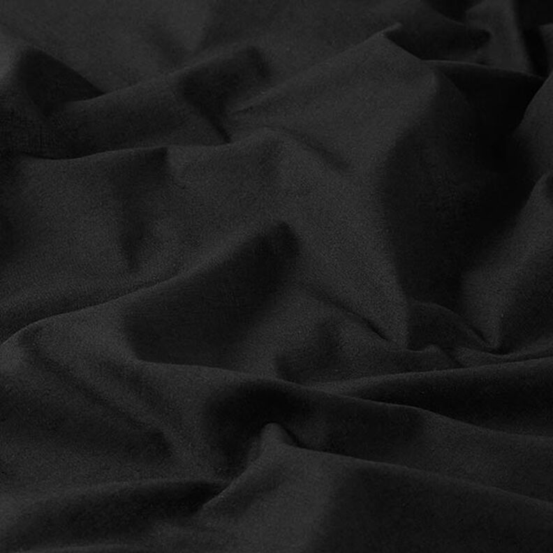 Bavlněný batist jednobarevný – černá,  image number 2