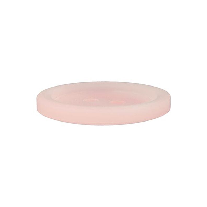 Plastový dvoudírkový knoflík Basic - růžová,  image number 2
