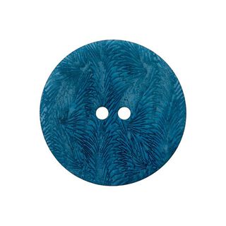 Knoflík z rostlinné rohoviny dvoudírkový [ 15 mm ] – tyrkysovomodrá, 