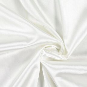 Stretch Satin – vlněná bílá, 