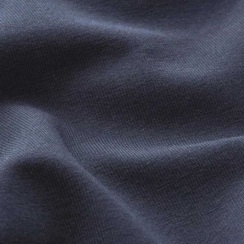 Bavlněný žerzej Medium jednobarevný – noční modrá,  image number 4