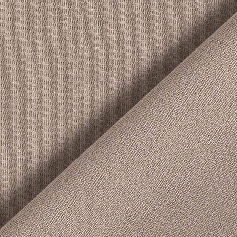 Lehké francouzské froté jednobarevné – tmavá taupe, image number 5