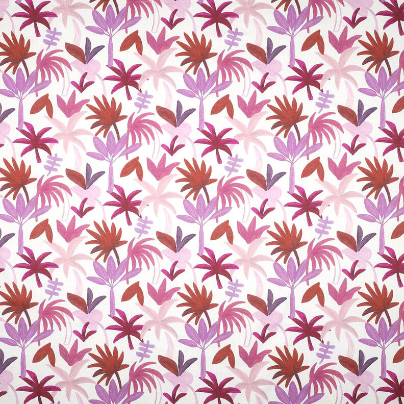 Bavlněný voál palmy | Nerida Hansen – bílá/hroznová,  image number 1