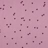 Žebrovaný žerzej Rozptýlená srdce | Poppy Fabrics – pastelově fialová/merlot,  thumbnail number 1