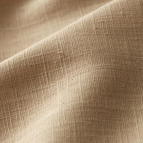 Lněná látka Ramie mix medium – mandlová, 