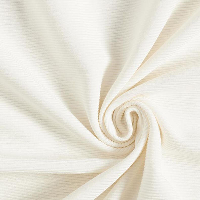Žebrovaný otomanový žerzej jednobarevný – bílá,  image number 1