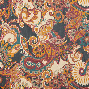 Krepový šifon Paisley – béžová, 