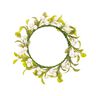 Dekorační květinový věnec s bobulemi [Ø 9 cm/ 16 cm] – bílá/zelená,  thumbnail number 1