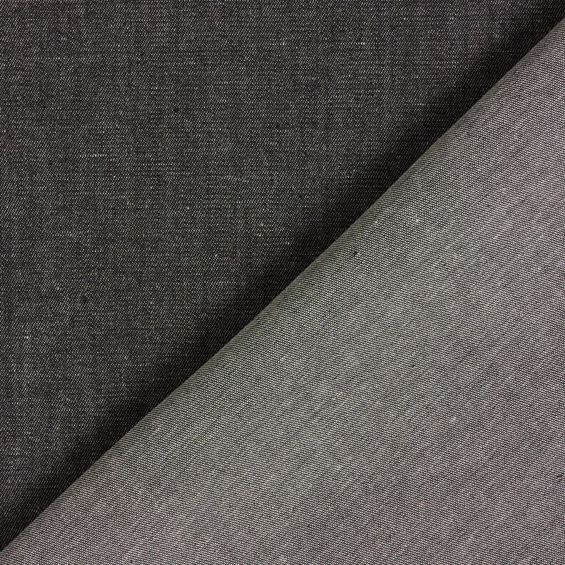 Těžký bavlněný denim – černá,  image number 3