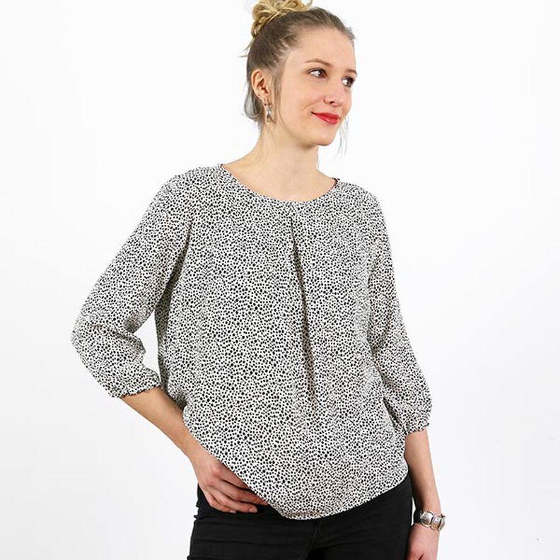 FRAU SUKI – halenka přes hlavu, s protizáhybem, Studio Schnittreif | XS - XXL,  image number 5
