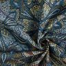 Dekorační látka Gobelín Květinová mandala – černá/modrá,  thumbnail number 3