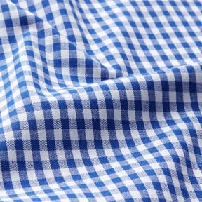 Bavlněná látka Vichy károvaná 0,5 cm – královská modr/bílá, 