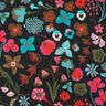 Bavlněný popelín Meadow Flower digitální potisk | Nerida Hansen – černá/tyrkysová,  thumbnail number 1