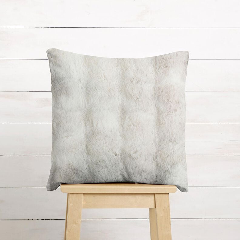 Uměl&aacute; kože&scaron;ina Dlouh&eacute; vlasy s barevn&yacute;m gradientem &ndash; stř&iacute;brně &scaron;ed&aacute;,  image number 6