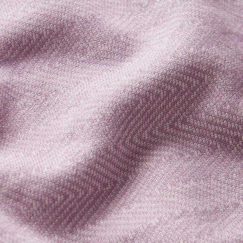 Wintersweat vodorovné pruhy – levandulová/bílá,  image number 2