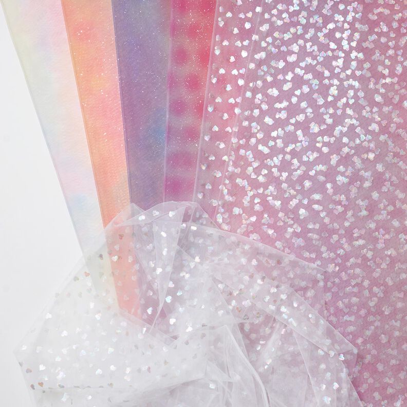Softmesh se třpytkami – pink,  image number 6