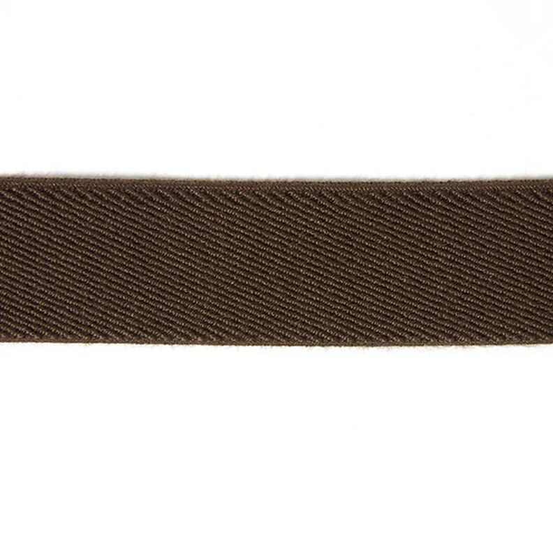 Gumová stuha Basic - tmavě hnědá, image number 1