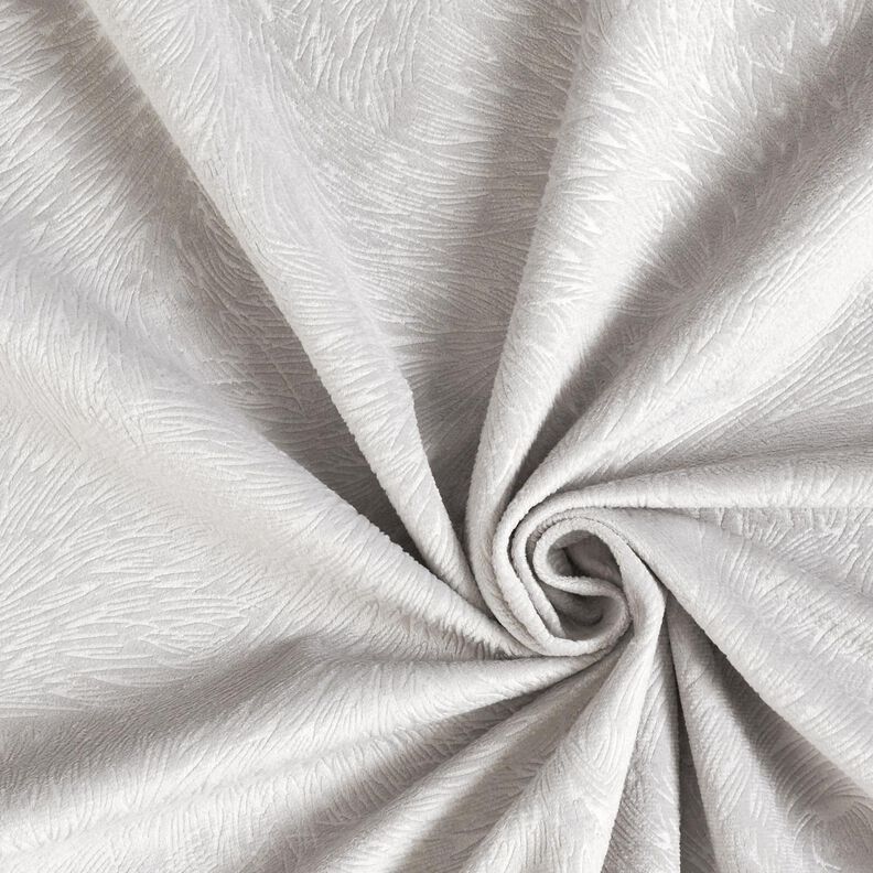 Dekorativní samet Abstraktní větve – stříbrně šedá,  image number 3