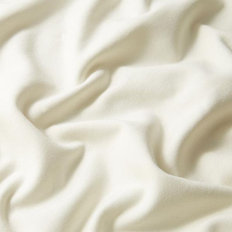 Lehká bavlněná teplákovina jednobarevná – vlněná bílá,  image number 2