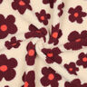 Plyš teddy Květiny | Poppy Fabrics – cashew (béžová)/bordó,  thumbnail number 4