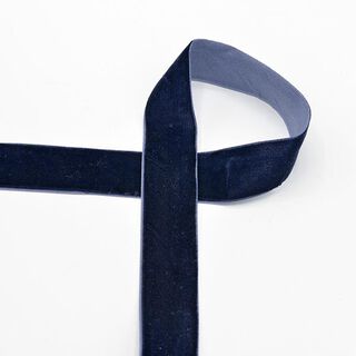 Sametová stužka [25 mm] – namornicka modr, 
